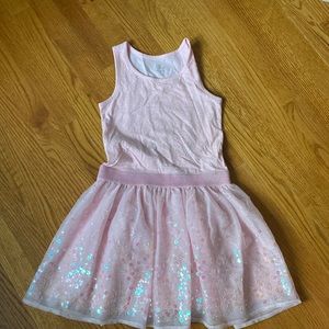 Girls Shimmering Pink Dress